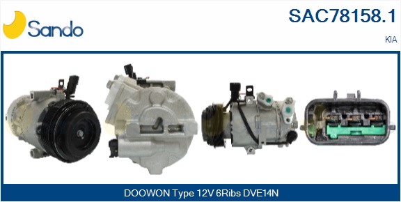 Compressore, climatizzatore SANDO SAC78158.1