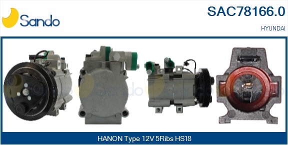 Compressore, climatizzatore SANDO SAC78166.0