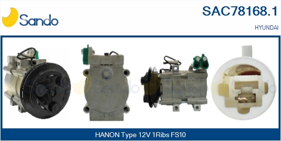 Compressore, climatizzatore SANDO SAC78168.1