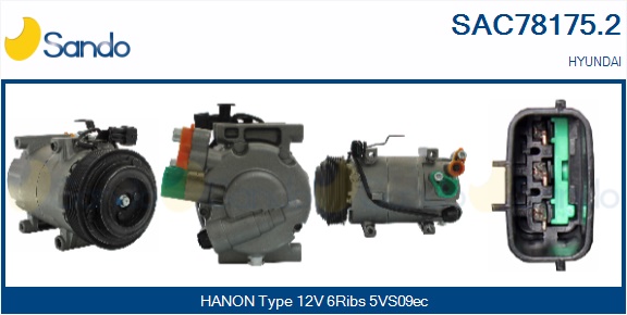 Compressore, climatizzatore SANDO SAC78175.2