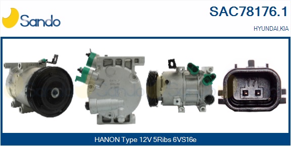 Compressore, climatizzatore SANDO SAC78176.1