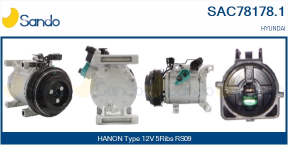 Compressore, climatizzatore SANDO SAC78178.1
