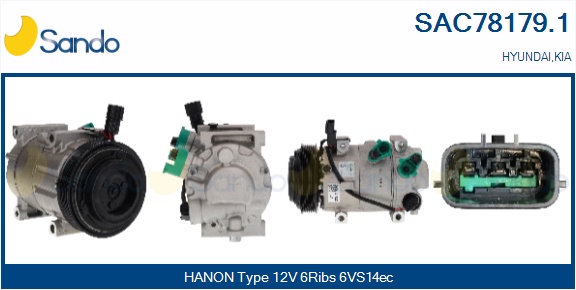 Compressore, climatizzatore SANDO SAC78179.1