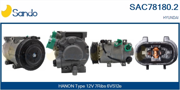Compressore, climatizzatore SANDO SAC78180.2