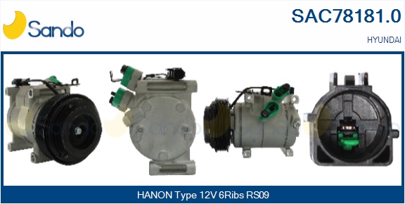 Compressore, climatizzatore SANDO SAC78181.0