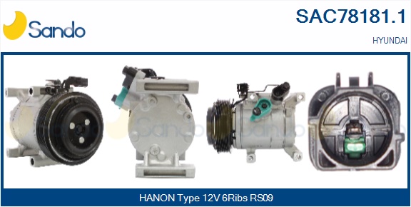Compressore, climatizzatore SANDO SAC78181.1