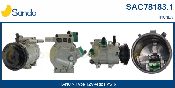 Compressore, climatizzatore SANDO SAC78183.1