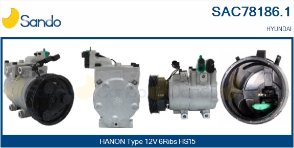 Compressore, climatizzatore SANDO SAC78186.1