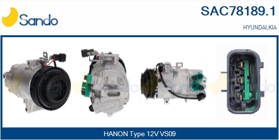 Compressore, climatizzatore SANDO SAC78189.1