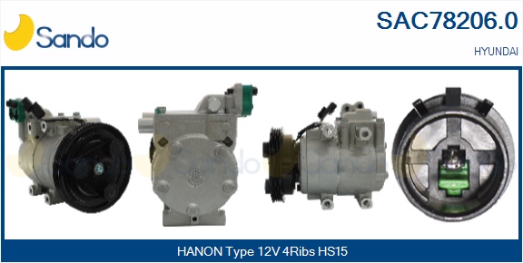 Compressore, climatizzatore SANDO SAC78206.0