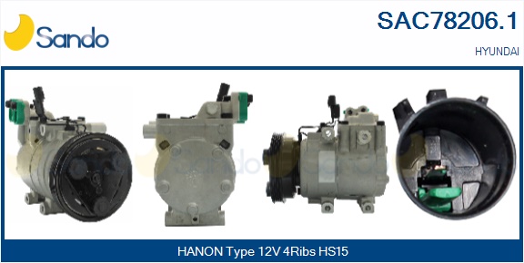 Compressore, climatizzatore SANDO SAC78206.1