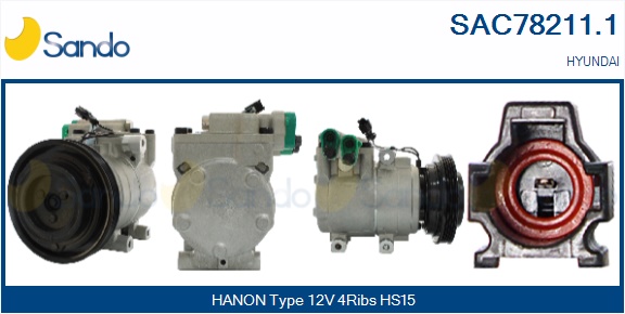 Compressore, climatizzatore SANDO SAC78211.1