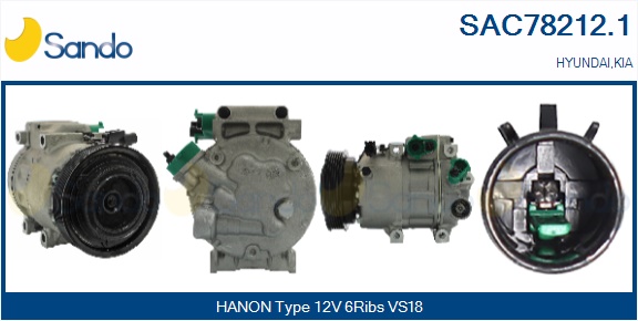 Compressore, climatizzatore SANDO SAC78212.1