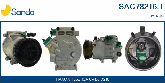Compressore, climatizzatore SANDO SAC78216.1