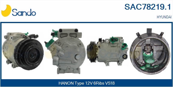 Compressore, climatizzatore SANDO SAC78219.1