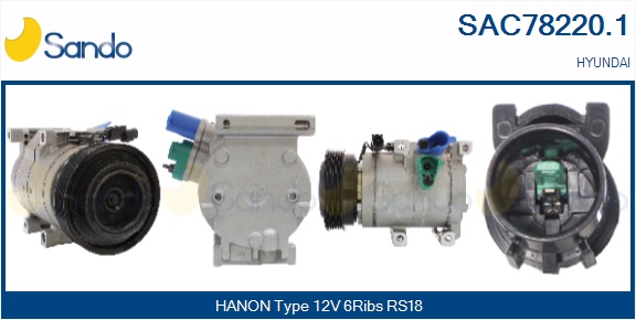 Compressore, climatizzatore SANDO SAC78220.1