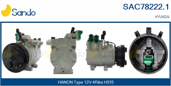 Compressore, climatizzatore SANDO SAC78222.1