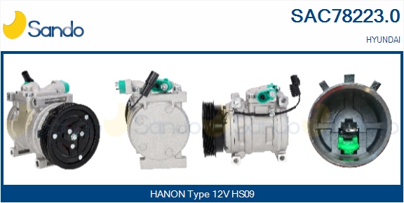 Compressore, climatizzatore SANDO SAC78223.0