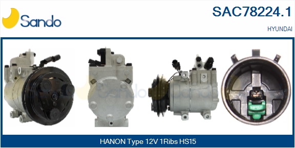 Compressore, climatizzatore SANDO SAC78224.1