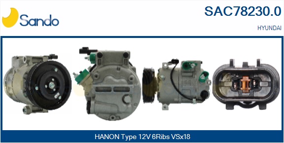 Compressore, climatizzatore SANDO SAC78230.0
