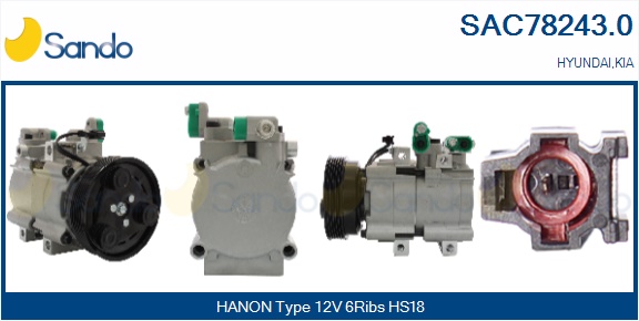 Compressore, climatizzatore SANDO SAC78243.0