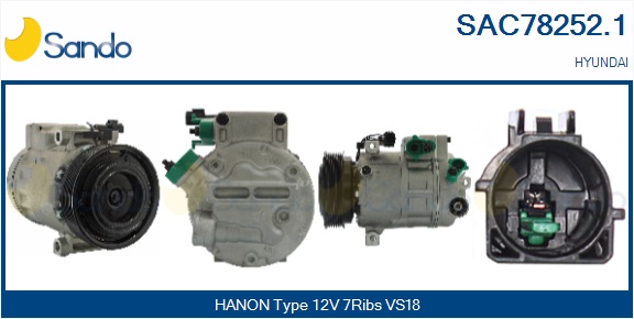 Compressore, climatizzatore SANDO SAC78252.1