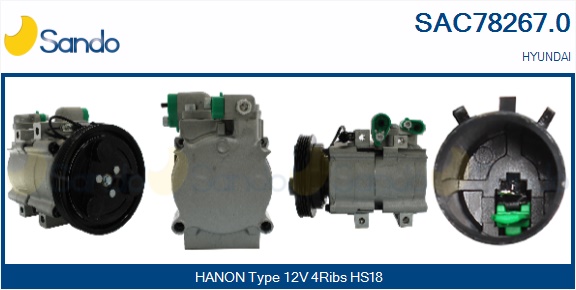 Compressore, climatizzatore SANDO SAC78267.0