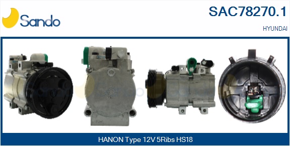 Compressore, climatizzatore SANDO SAC78270.1
