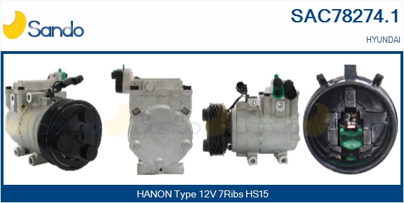 Compressore, climatizzatore SANDO SAC78274.1