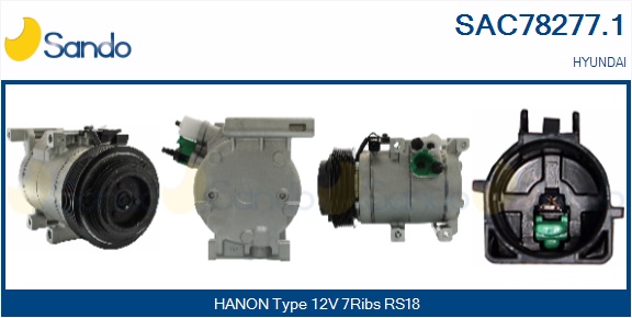 Compressore, climatizzatore SANDO SAC78277.1