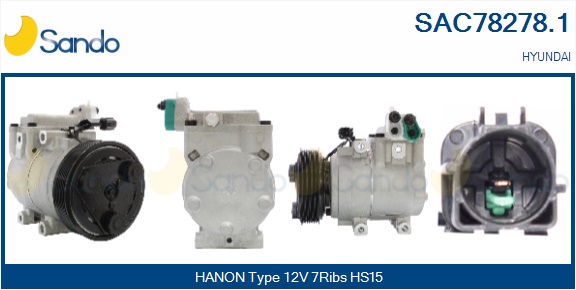 Compressore, climatizzatore SANDO SAC78278.1
