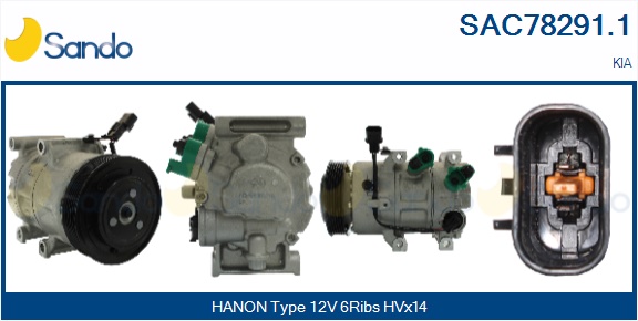 Compressore, climatizzatore SANDO SAC78291.1