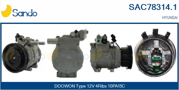 Compressore, climatizzatore SANDO SAC78314.1