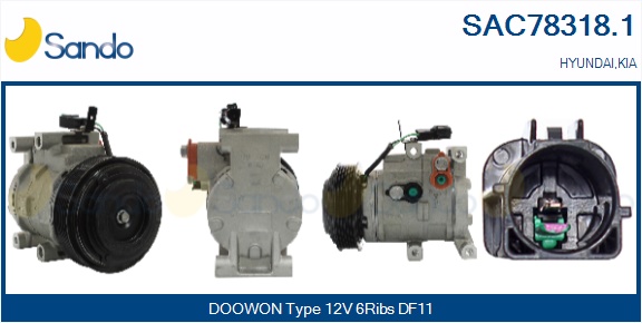 Compressore, climatizzatore SANDO SAC78318.1