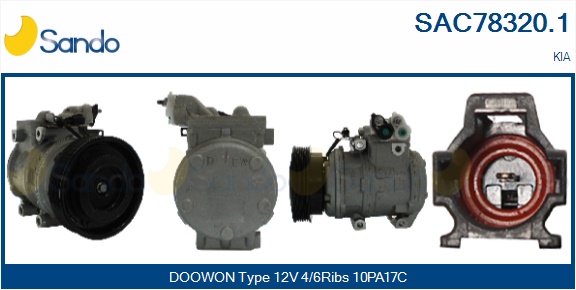 Compressore, climatizzatore SANDO SAC78320.1
