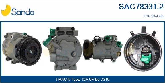 Compressore, climatizzatore SANDO SAC78331.2