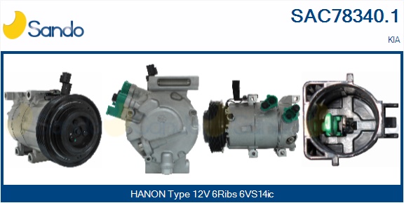 Compressore, climatizzatore SANDO SAC78340.1