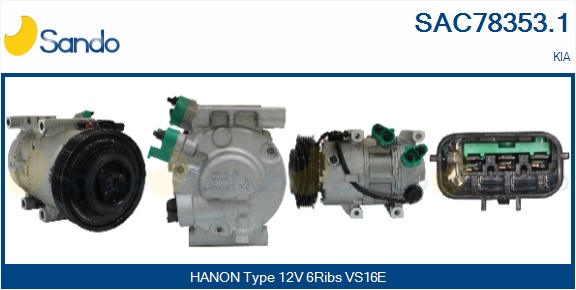 Compressore, climatizzatore SANDO SAC78353.1