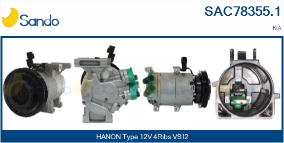 Compressore, climatizzatore SANDO SAC78355.1