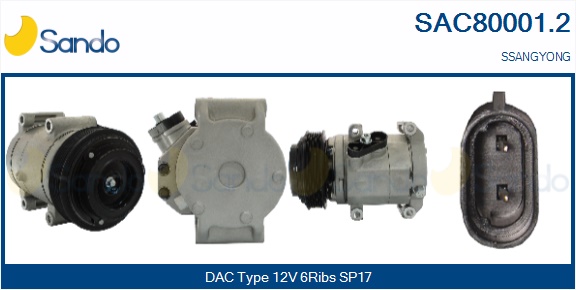 Compressore, climatizzatore SANDO SAC80001.2