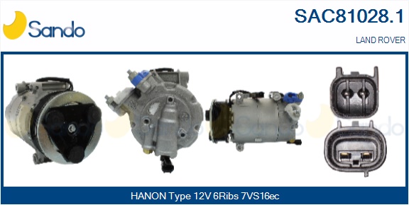 Compressore, climatizzatore SANDO SAC81028.1