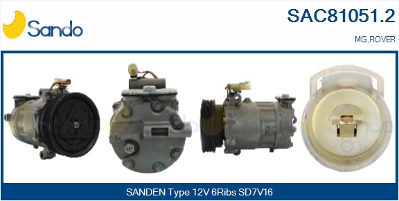 Compressore, climatizzatore SANDO SAC81051.2