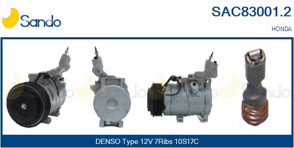 Compressore, climatizzatore SANDO SAC83001.2