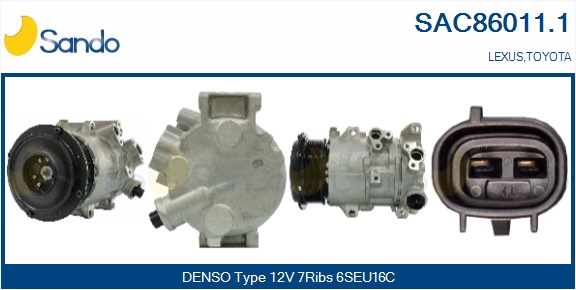 Compressore, climatizzatore SANDO SAC86011.1