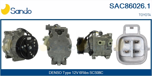 Compressore, climatizzatore SANDO SAC86026.1