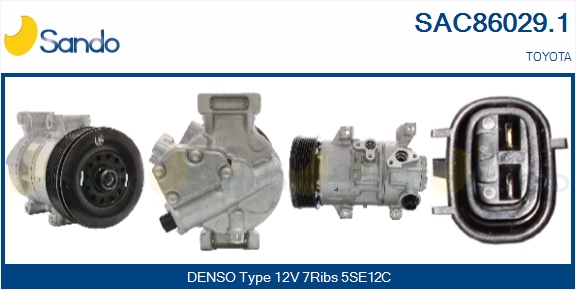 Compressore, climatizzatore SANDO SAC86029.1