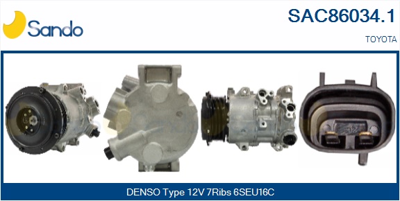 Compressore, climatizzatore SANDO SAC86034.1