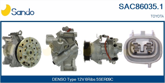 Compressore, climatizzatore SANDO SAC86035.1