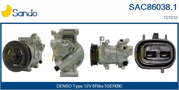 Compressore, climatizzatore SANDO SAC86038.1