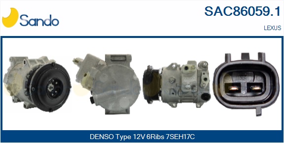 Compressore, climatizzatore SANDO SAC86059.1